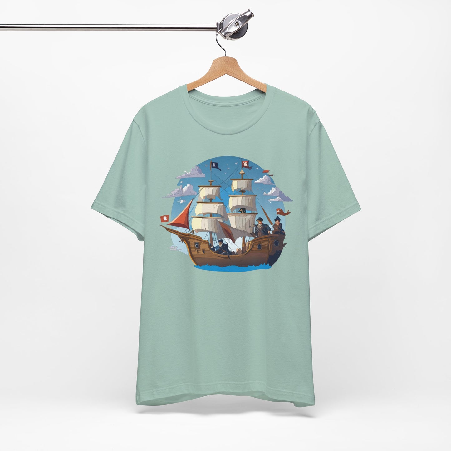 Ship Tee Shirt, Tee Shirt with Ship