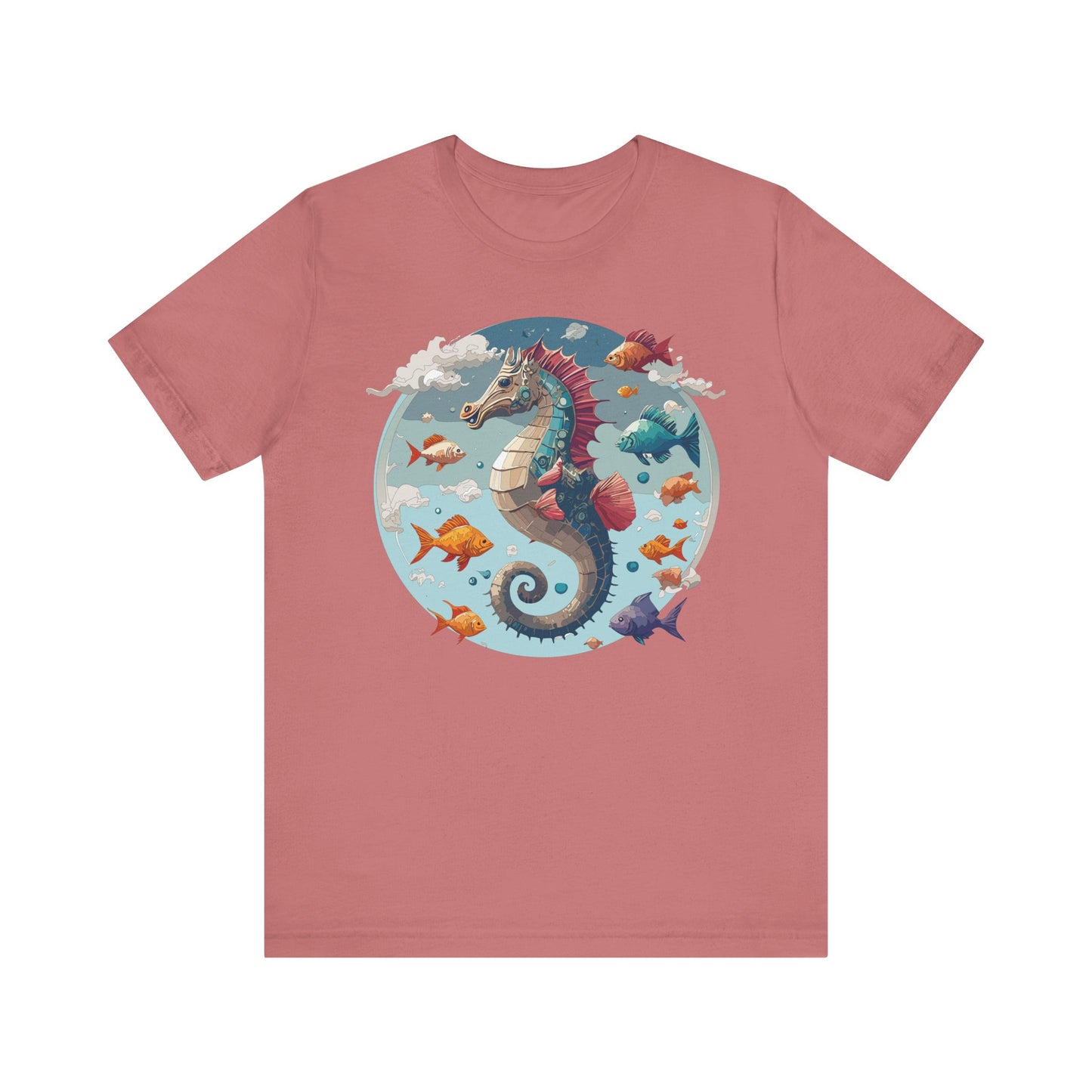 Animals Shirt, Shirt with Seahorse