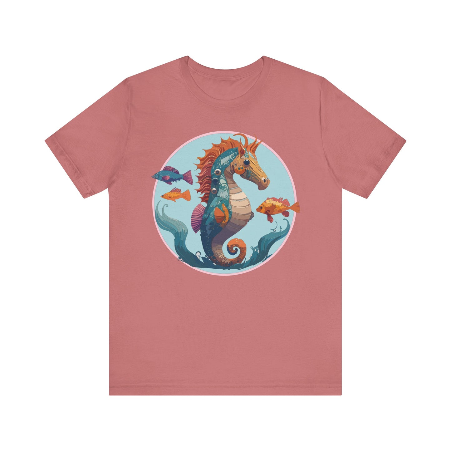 Animals Shirt, Shirt with Seahorse