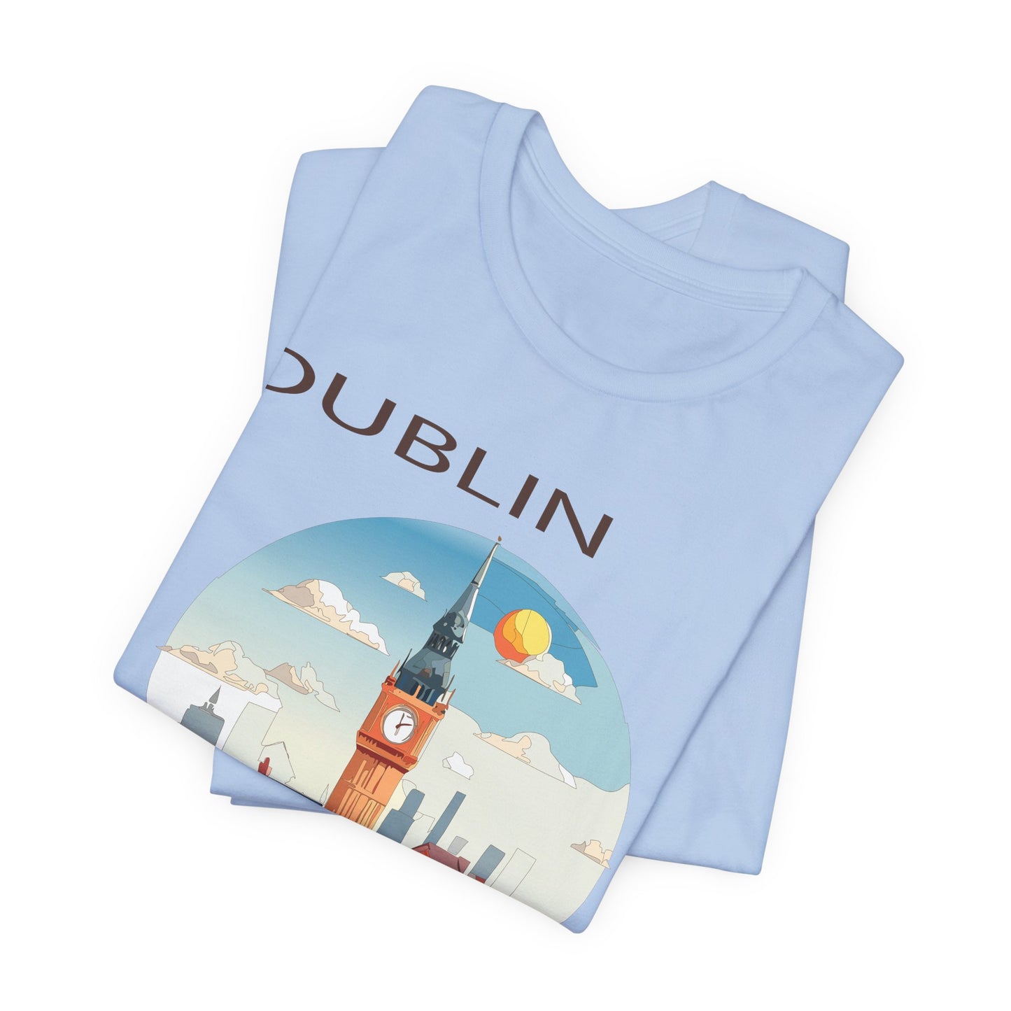 Dublin Travel Shirt Unisex Graphic Tee With City Travel Prints Vintage Cotton