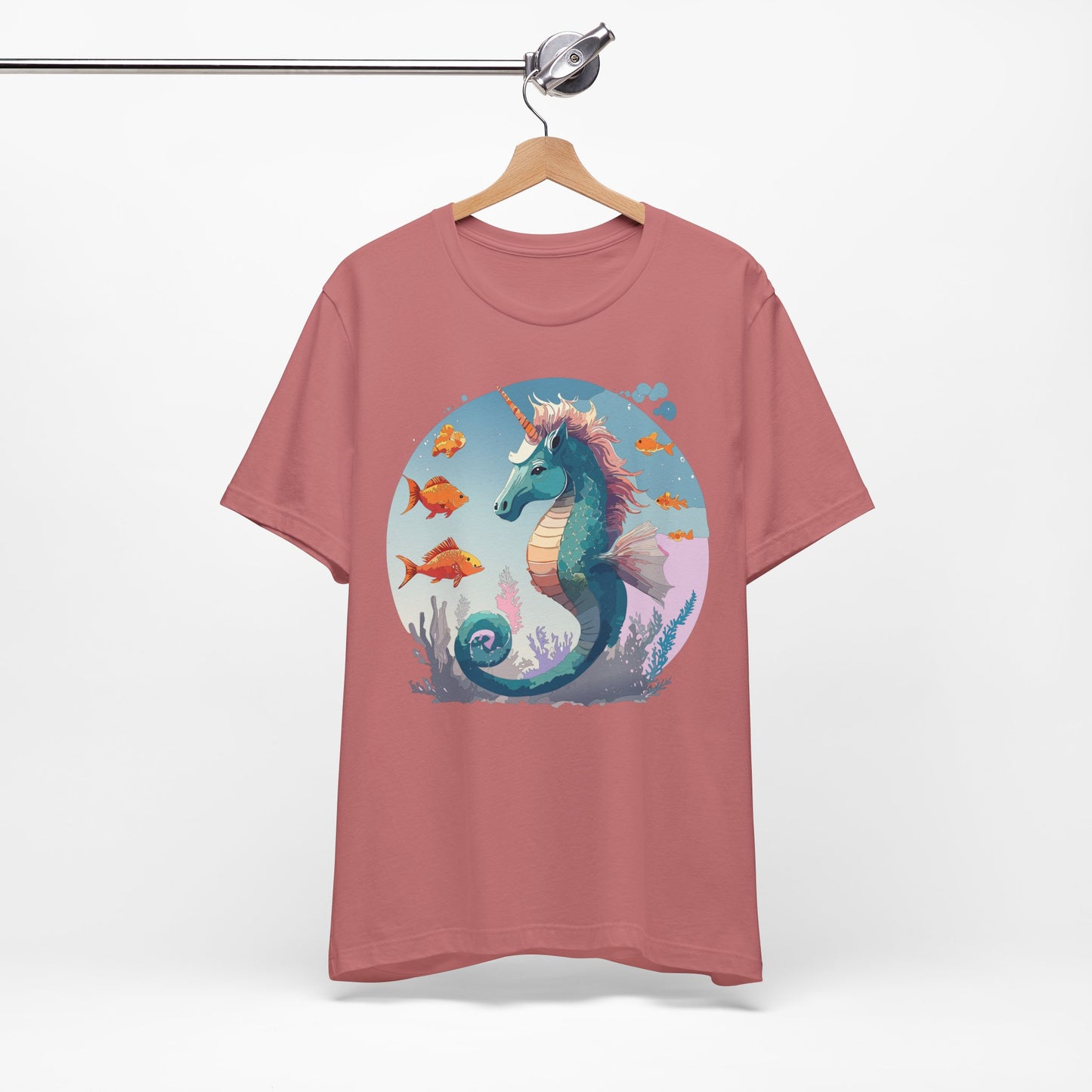 Animals Shirt, Shirt with Seahorse