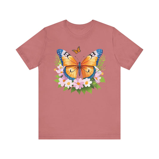 Butterfly Tee Shirt, Shirt with Butterfly