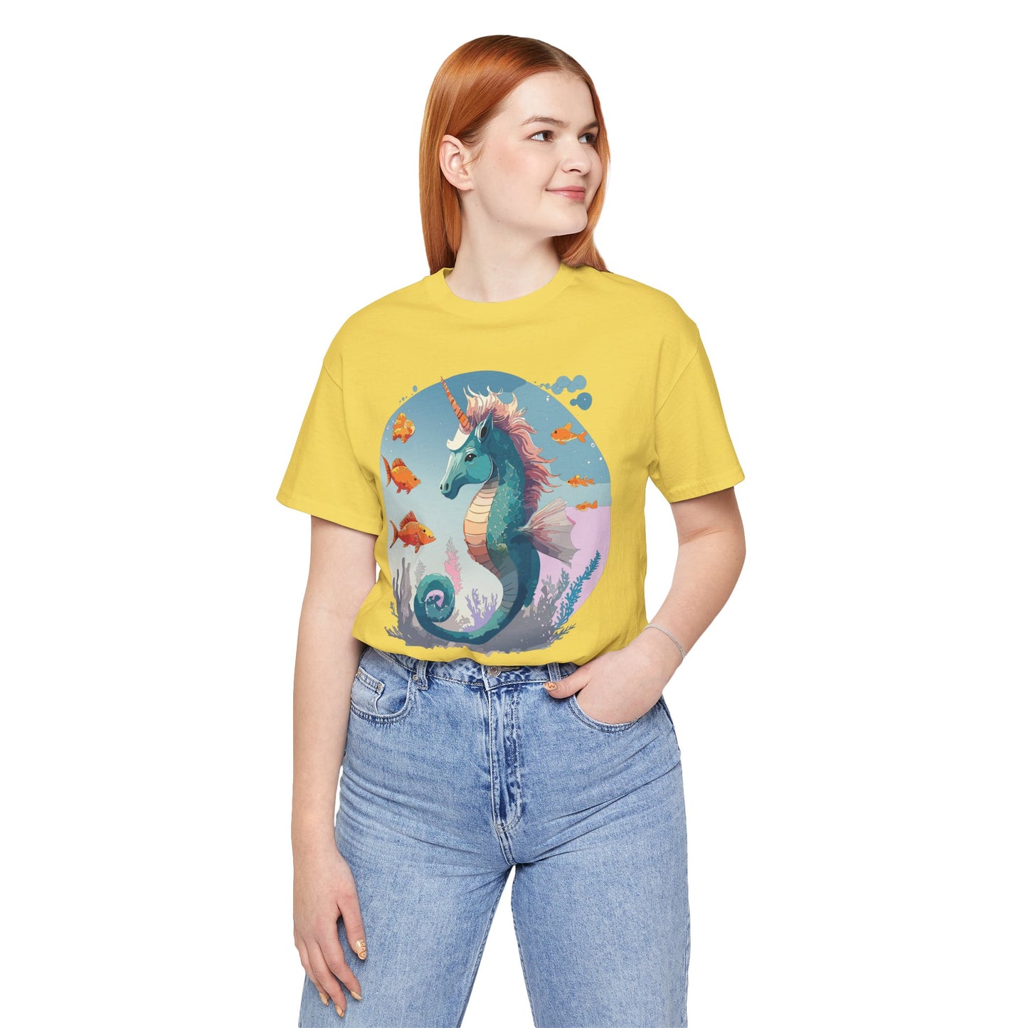 Animals Shirt, Shirt with Seahorse