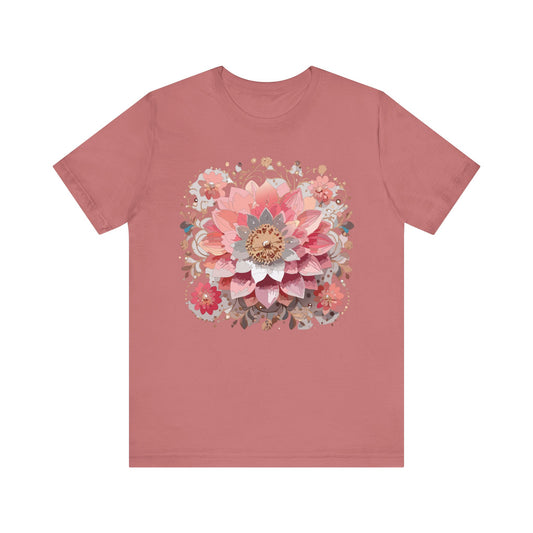 Floral Mandala Shirt, Flowers Mandala Shirt