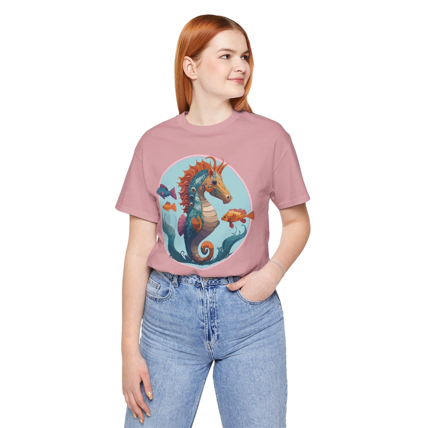 Animals Shirt, Shirt with Seahorse