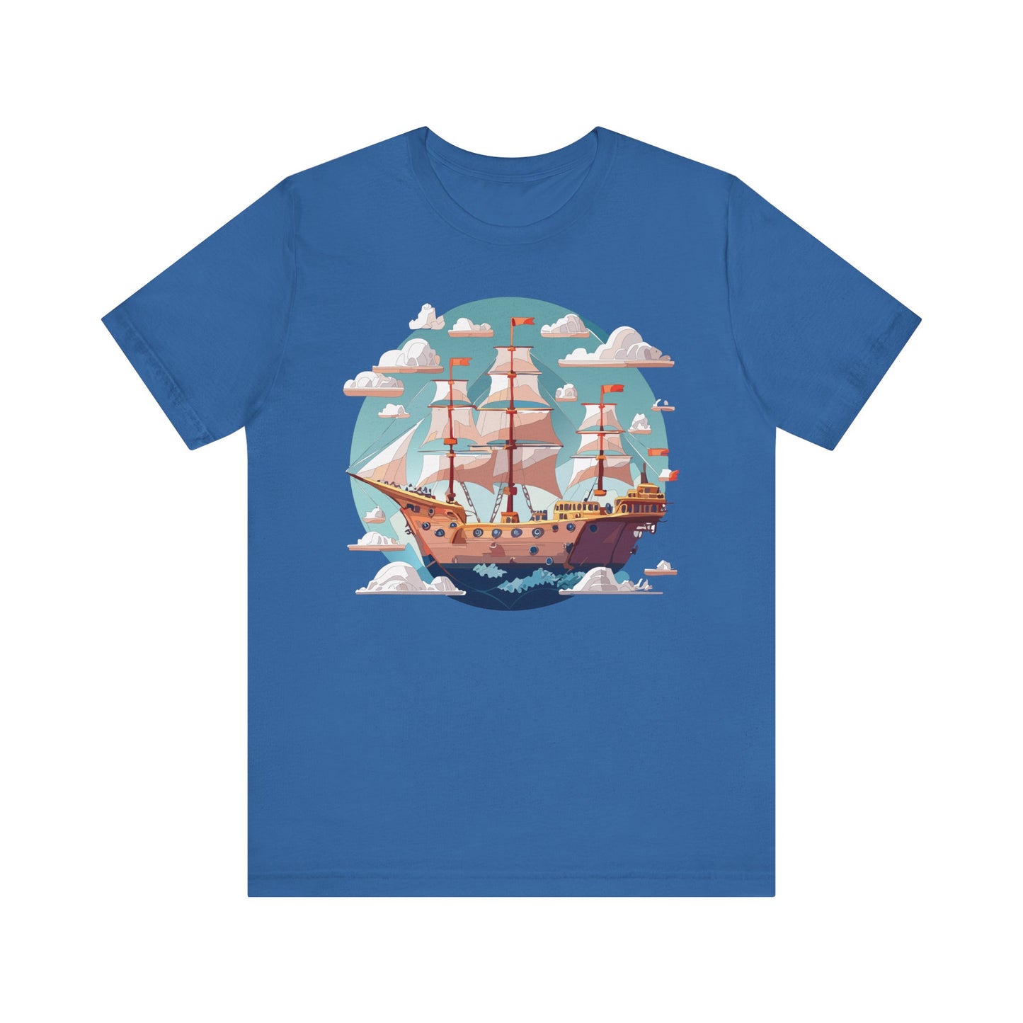 Ship Tee Shirt, Tee Shirt with Ship