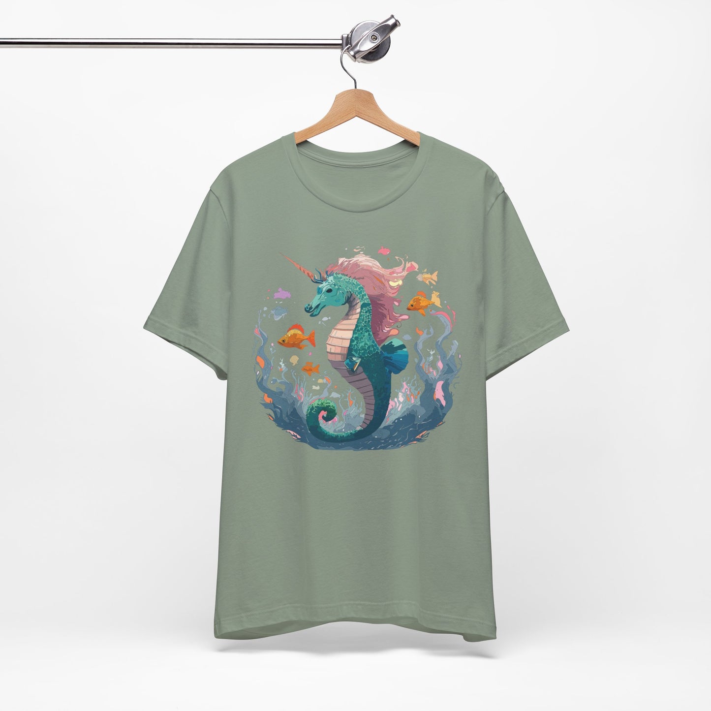 Animals Shirt, Shirt with Seahorse