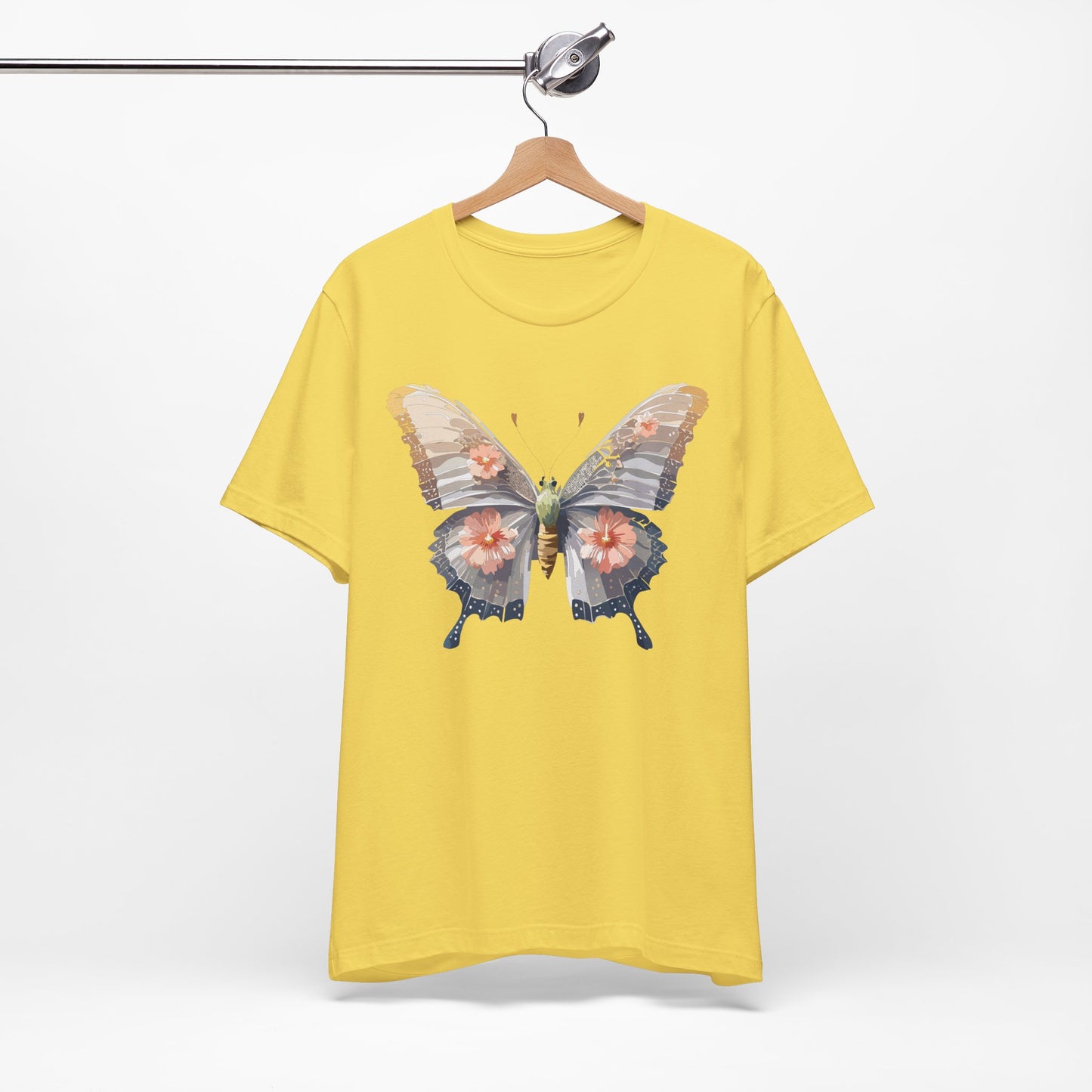 Butterfly Graphic Tee Unisex 100 Percent Cotton Short Sleeve Shirt By MyDesignShirt
