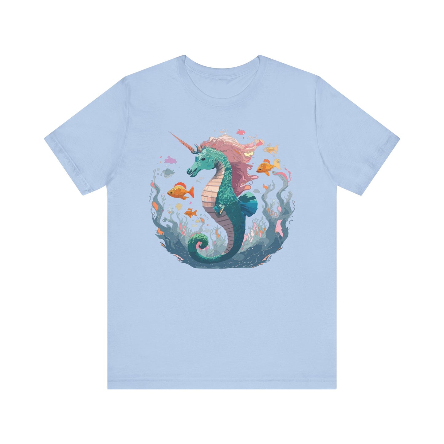 Animals Shirt, Shirt with Seahorse