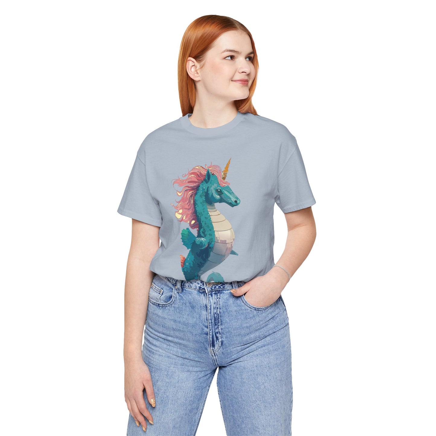 Animals Shirt, Shirt with Seahorse