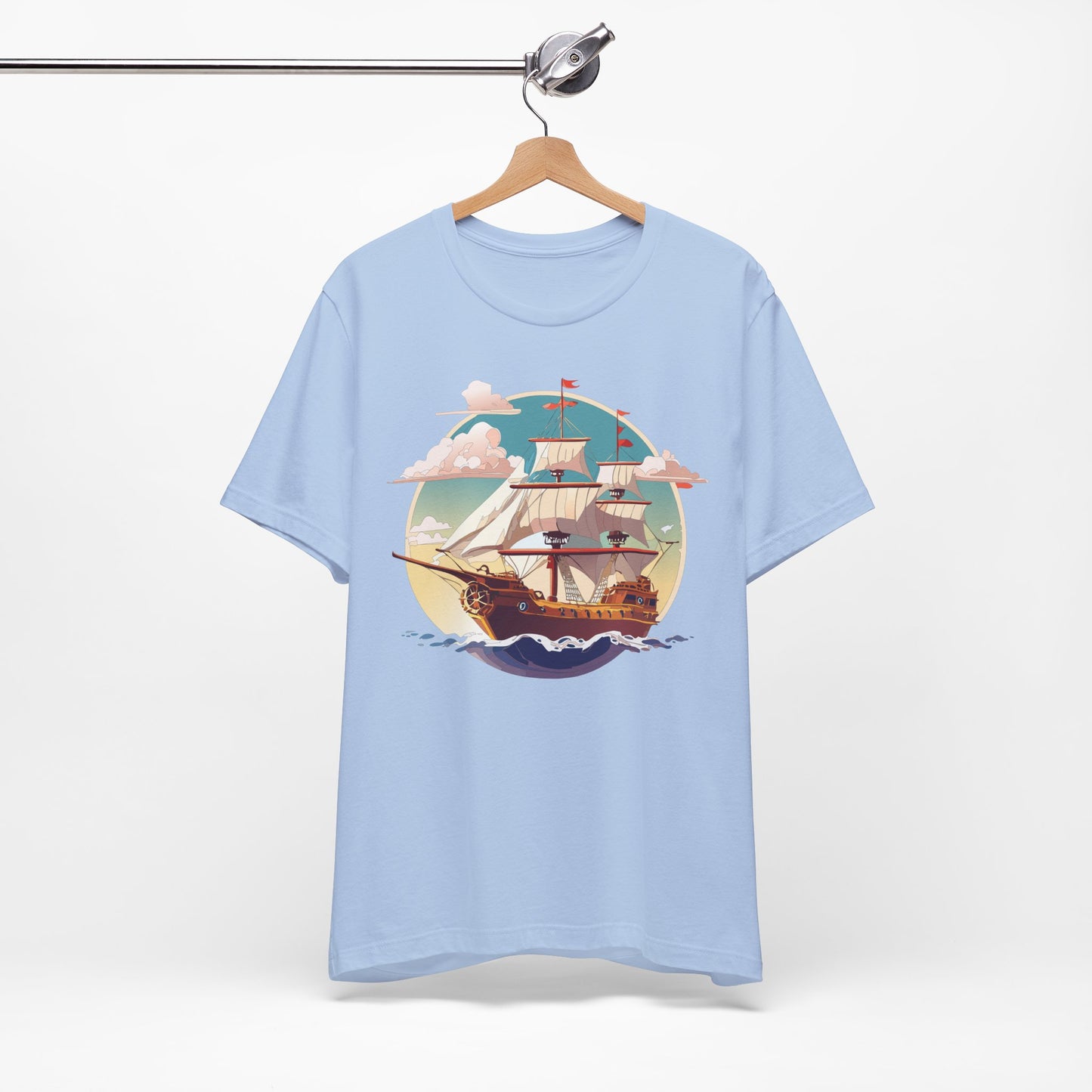 Ship Tee Shirt, Tee Shirt with Ship