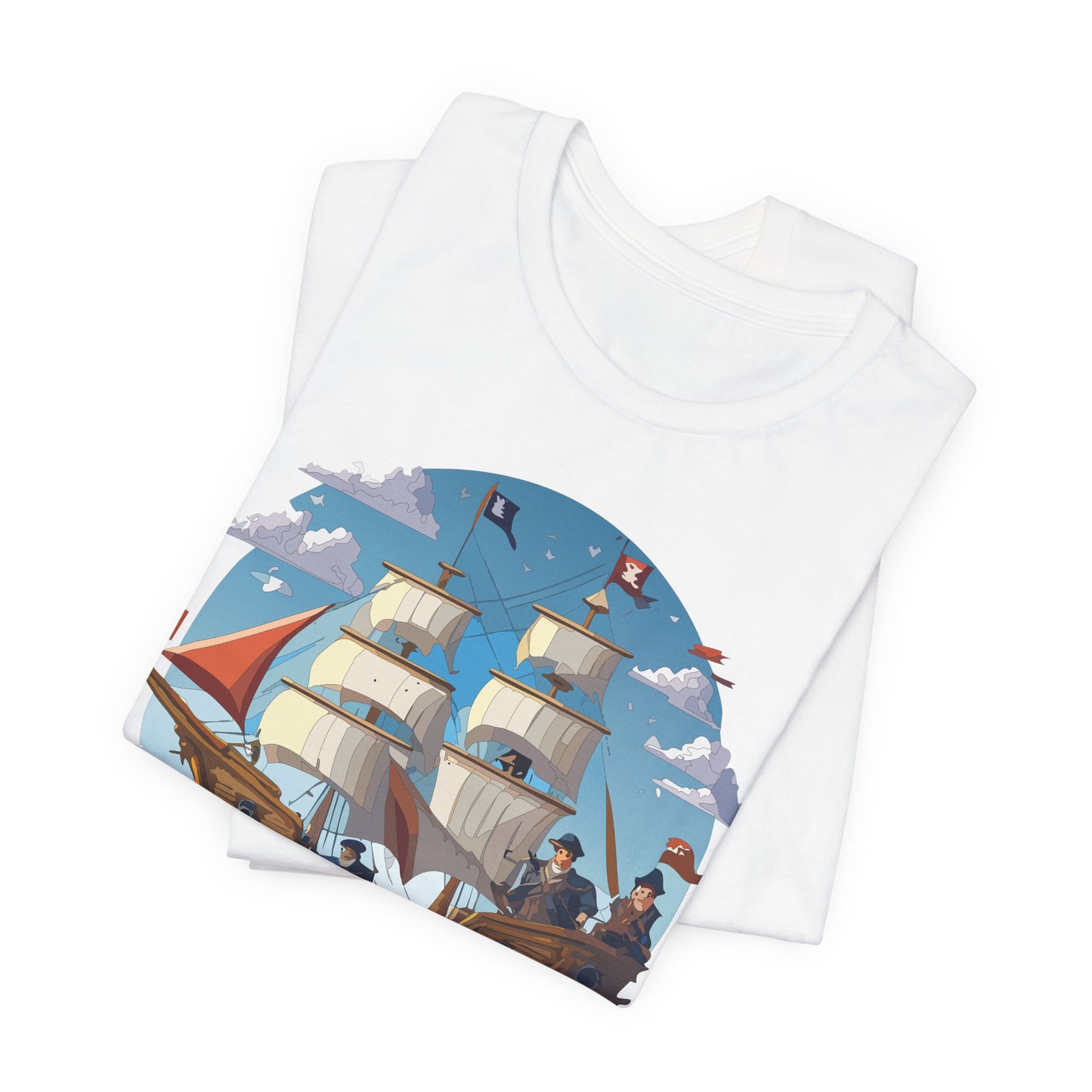 Ship Tee Shirt, Tee Shirt with Ship