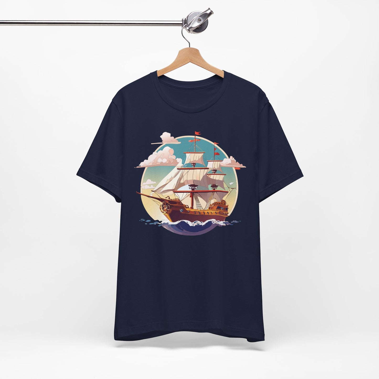 Ship Tee Shirt, Tee Shirt with Ship