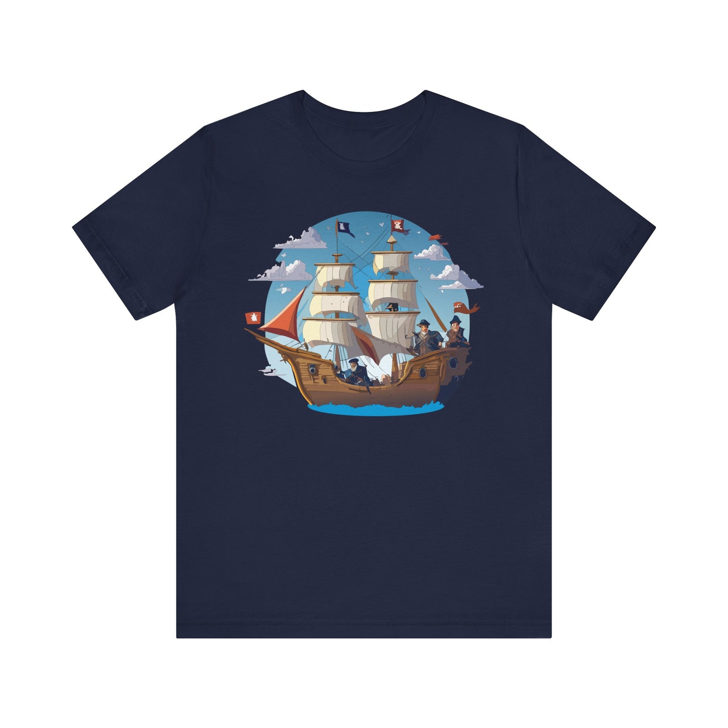 Ship Tee Shirt, Tee Shirt with Ship