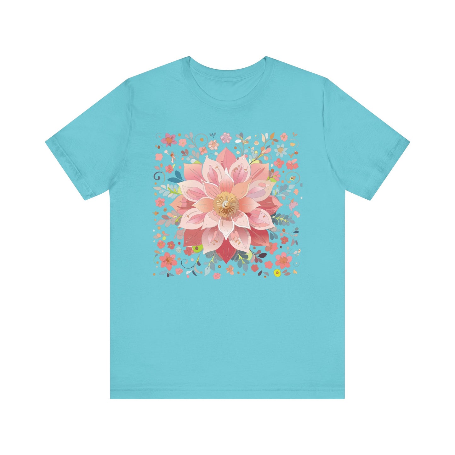Floral Mandala Shirt, Flowers Mandala Shirt
