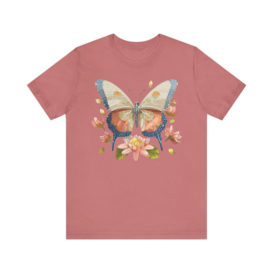 Butterfly Tee Shirt, Shirt with Butterfly