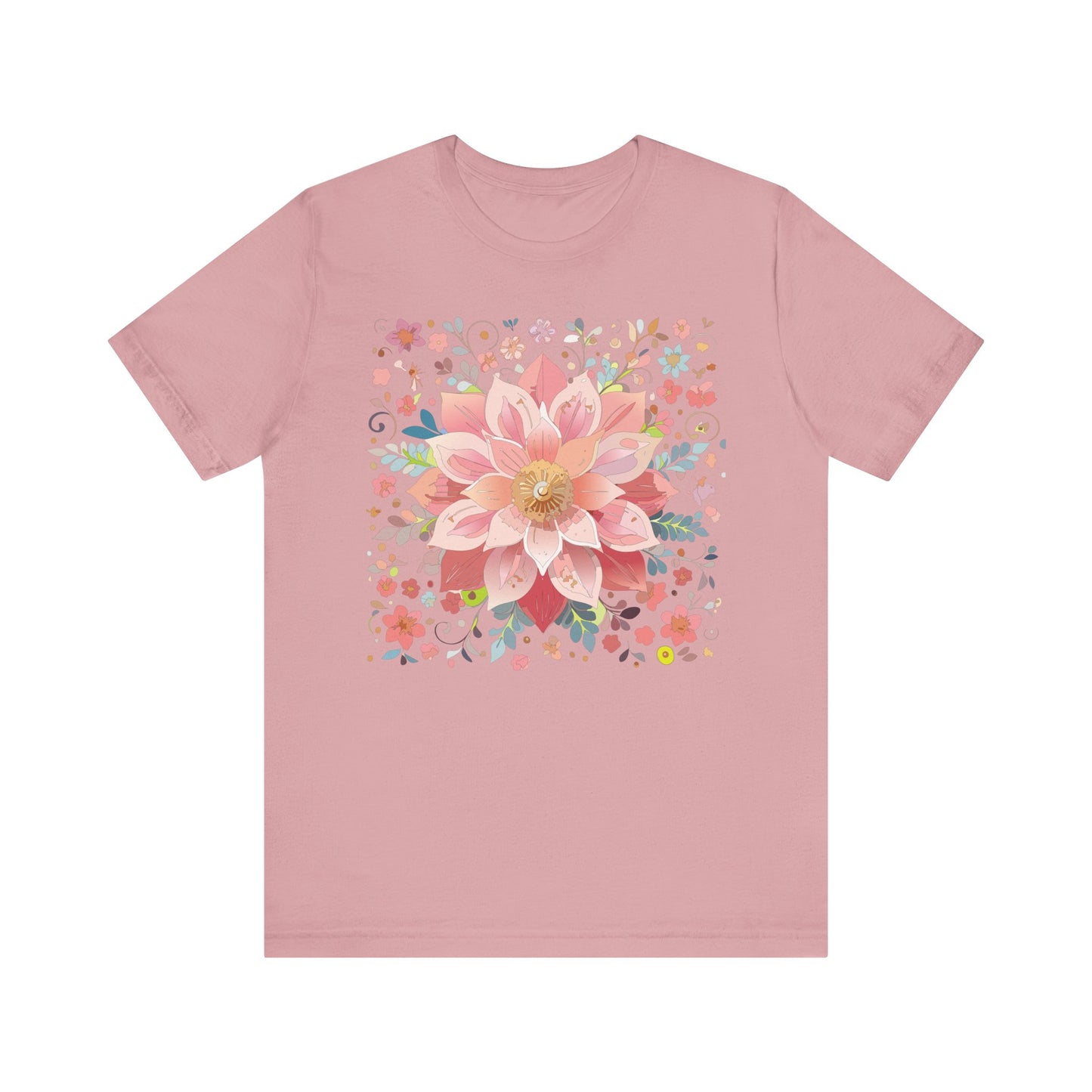 Floral Mandala Shirt, Flowers Mandala Shirt