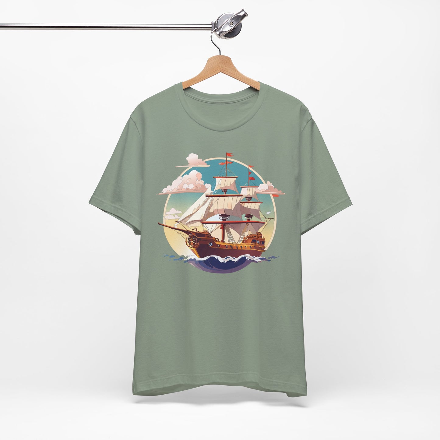 Ship Tee Shirt, Tee Shirt with Ship