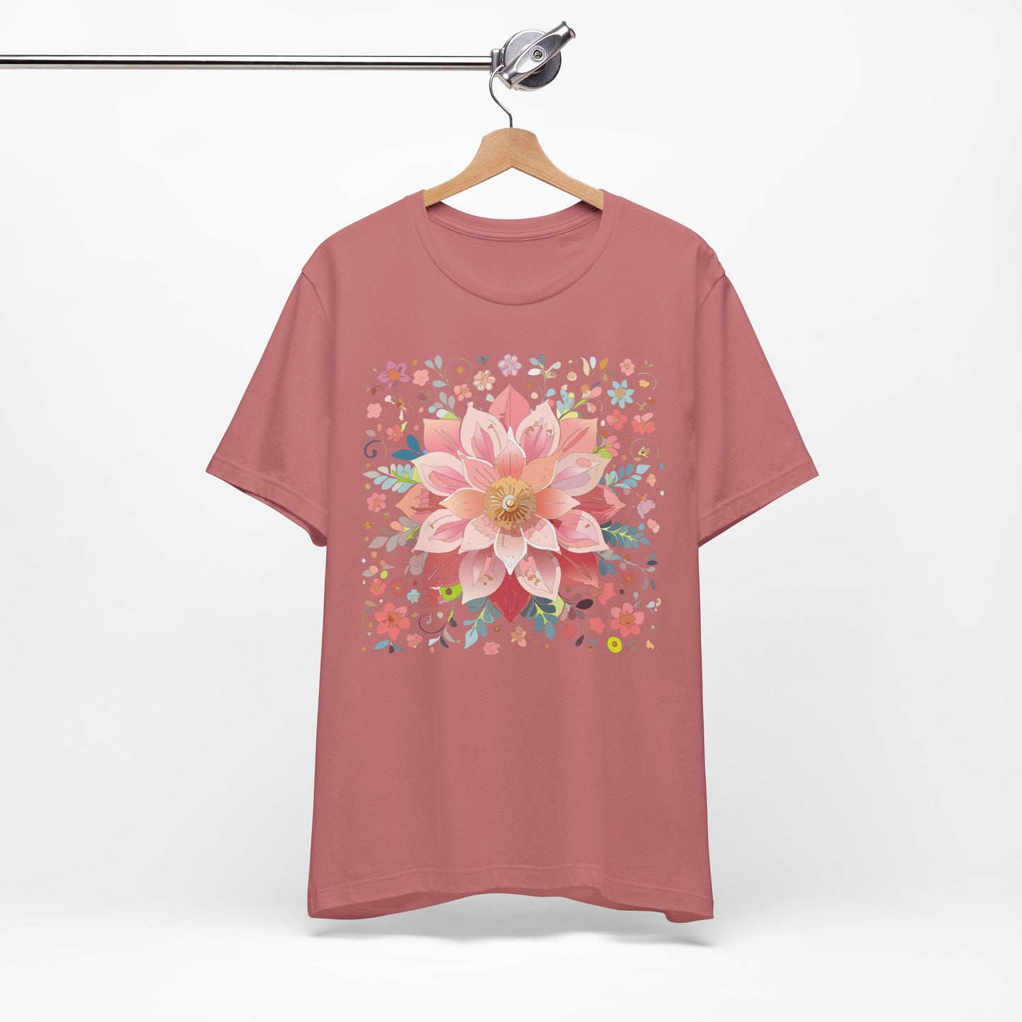 Floral Mandala Shirt, Flowers Mandala Shirt