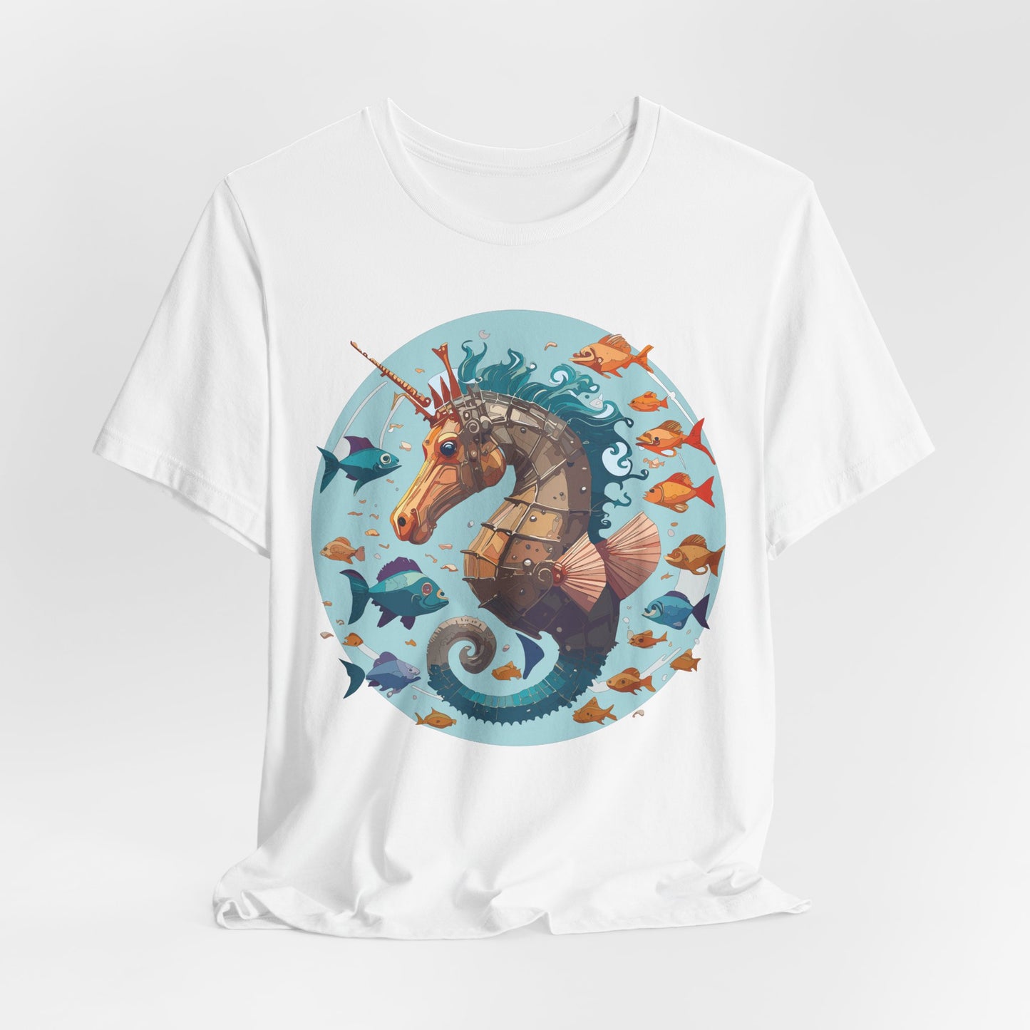 Animals Shirt, Shirt with Seahorse