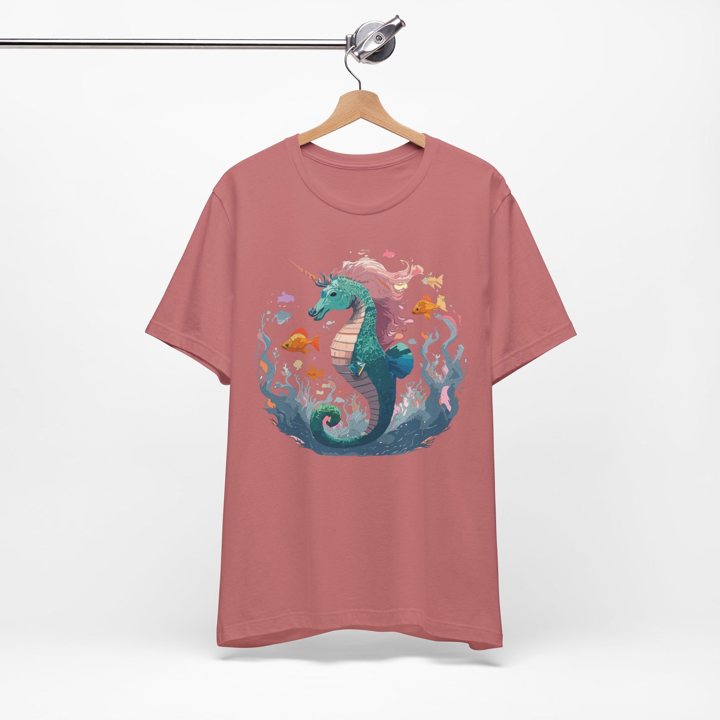 Animals Shirt, Shirt with Seahorse