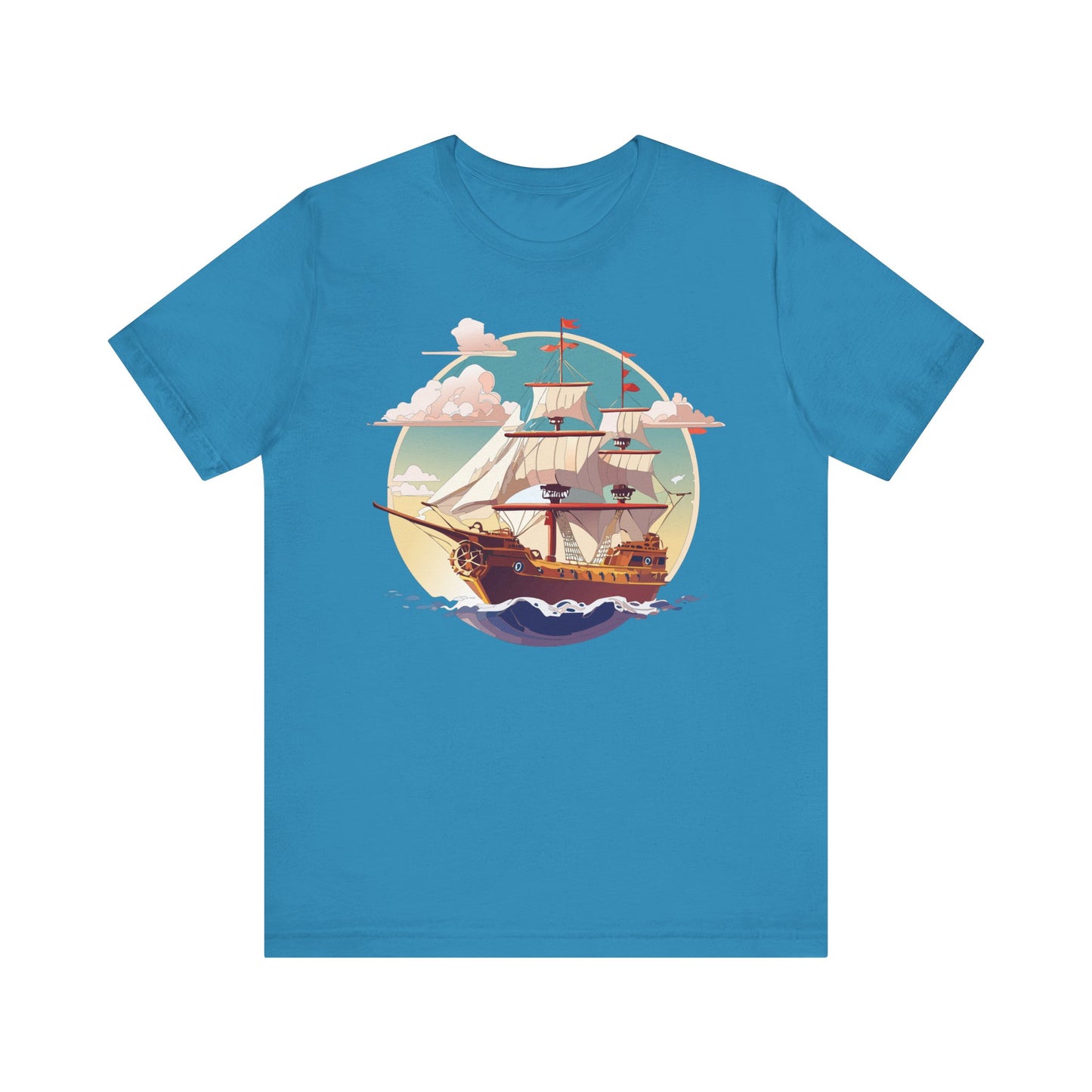 Ship Tee Shirt, Tee Shirt with Ship