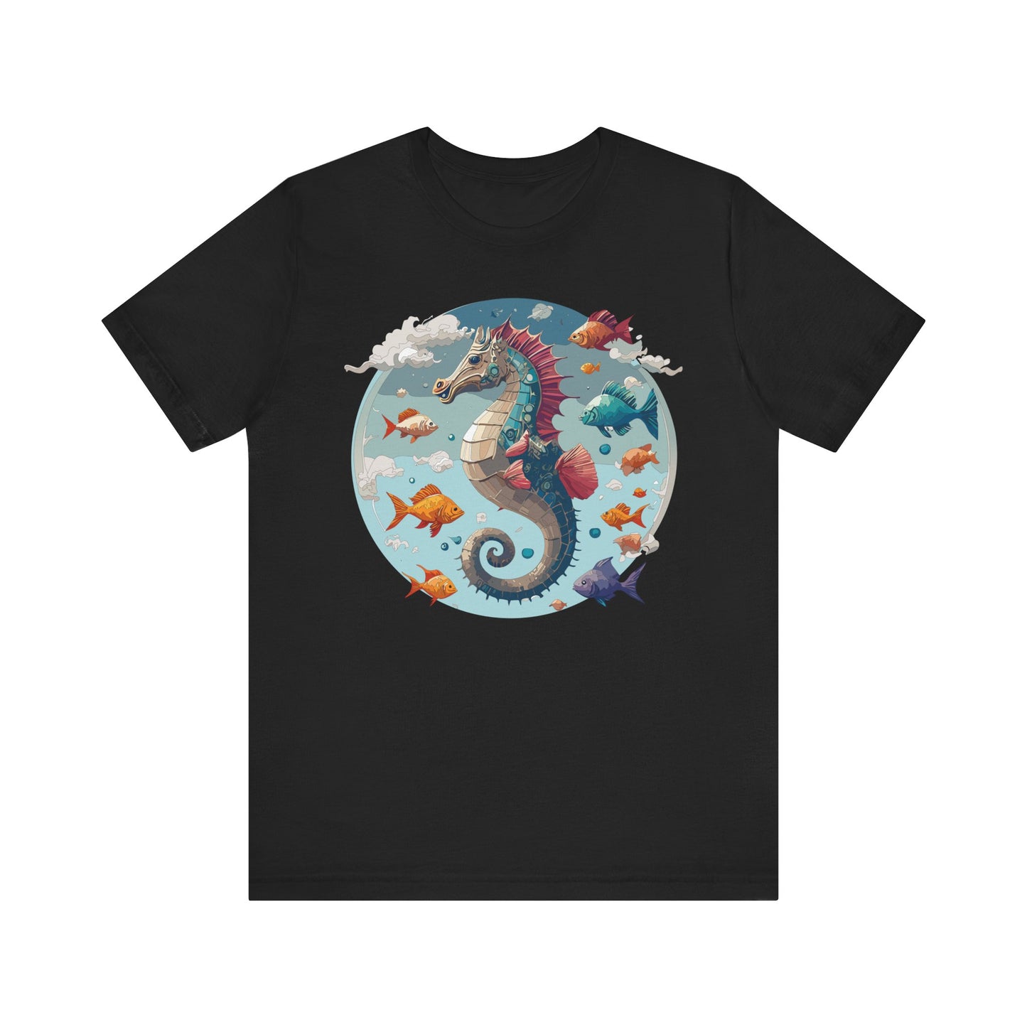 Animals Shirt, Shirt with Seahorse