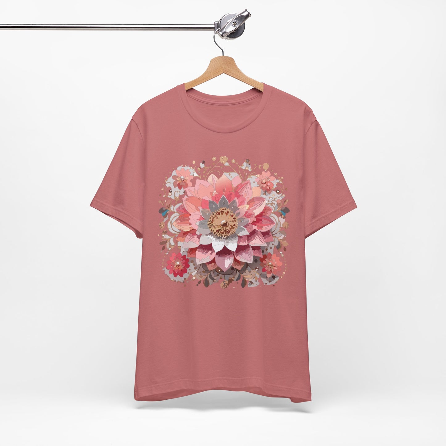Floral Mandala Shirt, Flowers Mandala Shirt