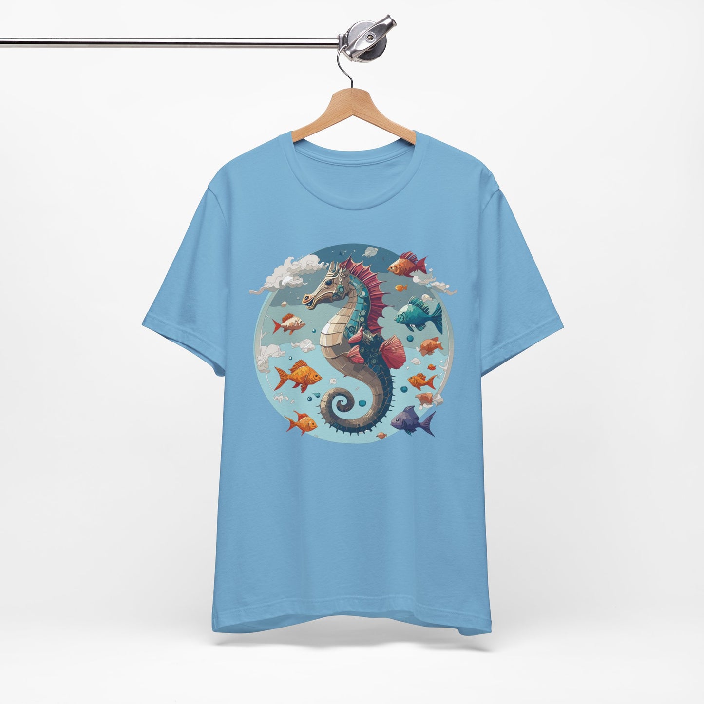 Animals Shirt, Shirt with Seahorse