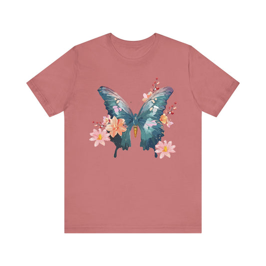 Butterfly Tee Shirt, Shirt with Butterfly