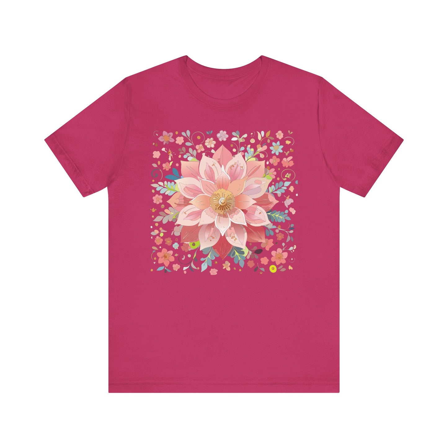 Floral Mandala Shirt, Flowers Mandala Shirt
