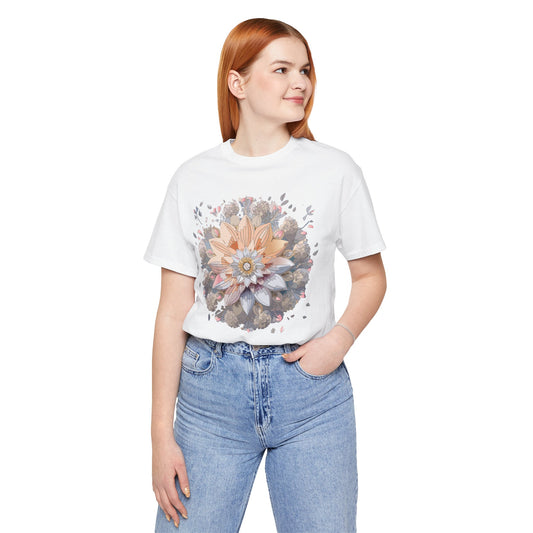 Floral Mandala Shirt, Flowers Mandala Shirt