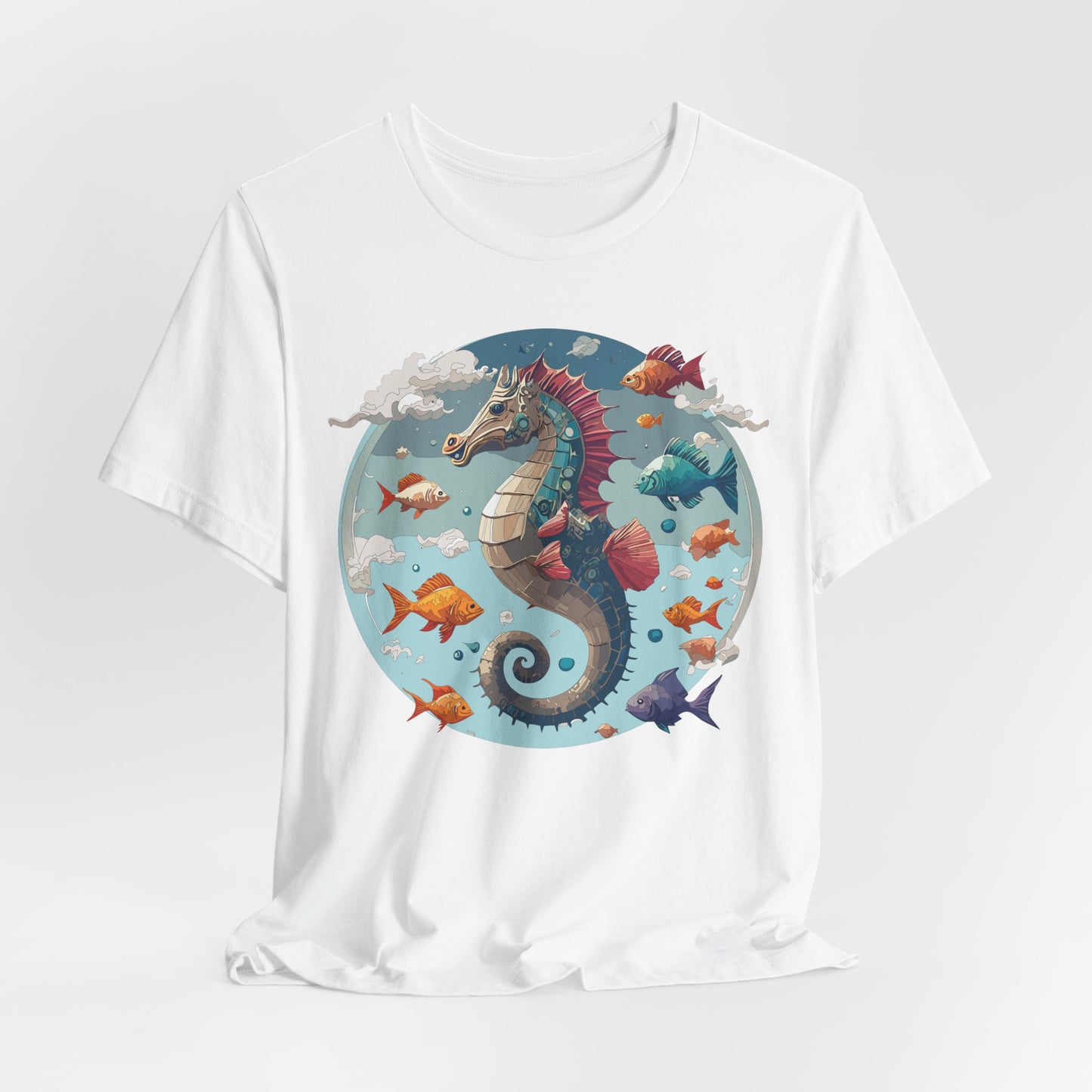 Animals Shirt, Shirt with Seahorse