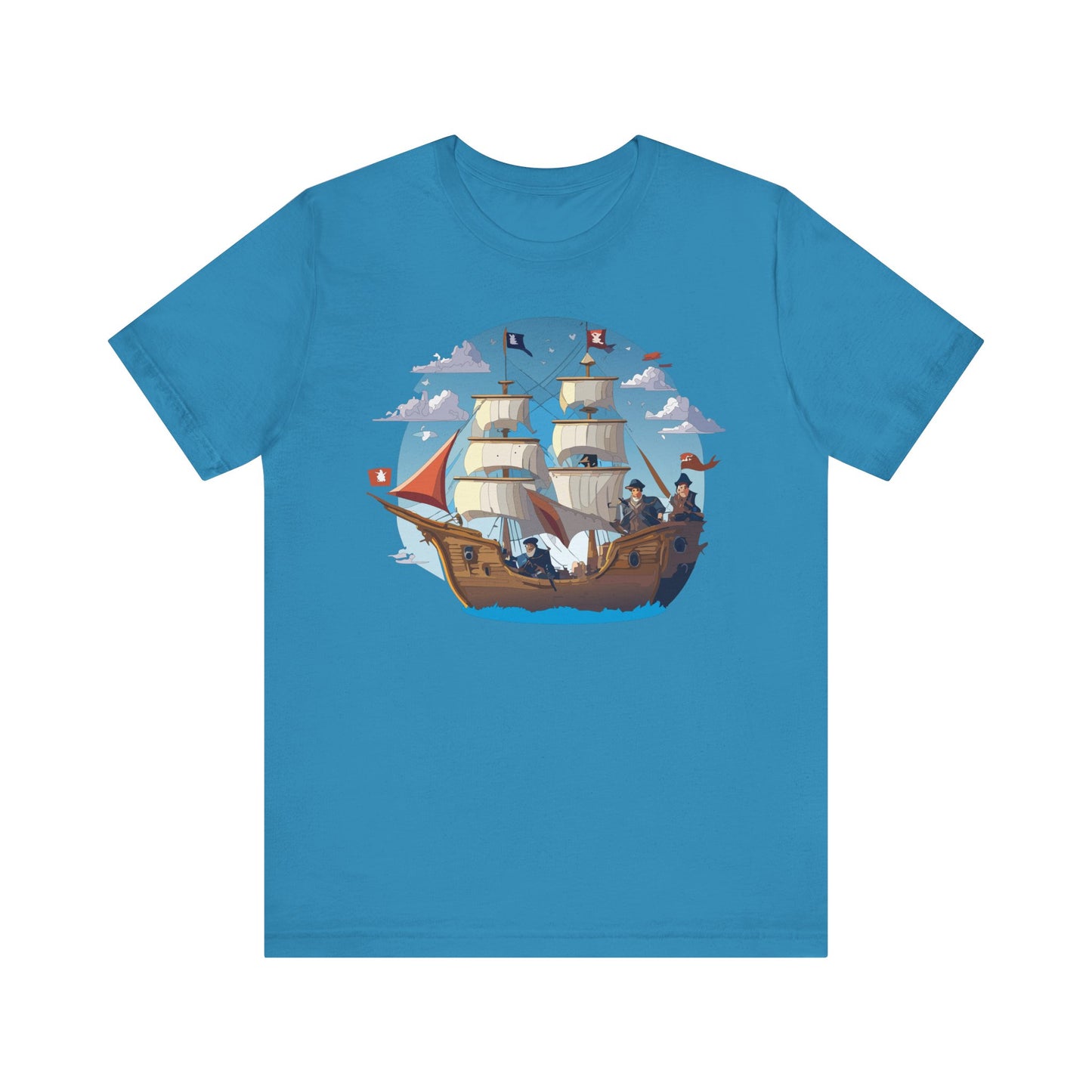Ship Tee Shirt, Tee Shirt with Ship