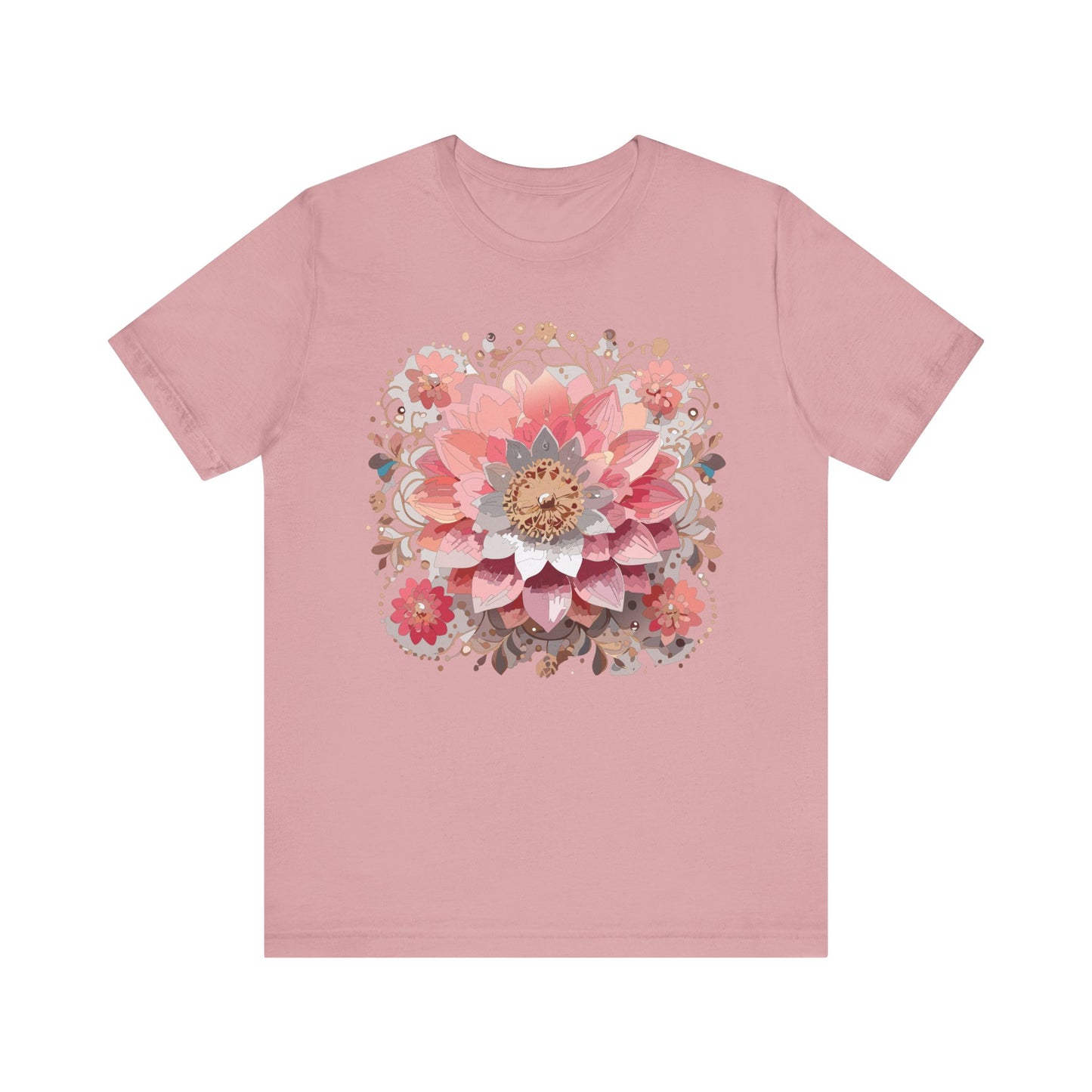 Floral Mandala Shirt, Flowers Mandala Shirt