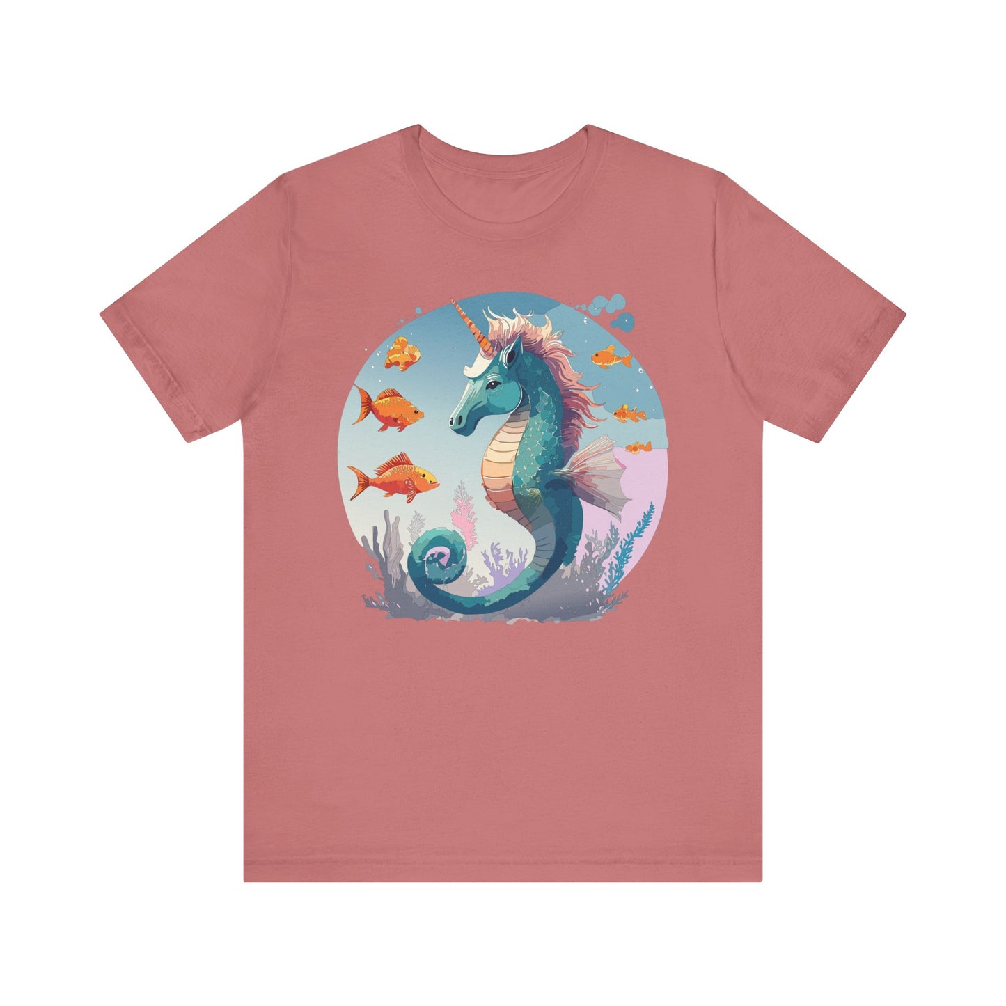 Animals Shirt, Shirt with Seahorse