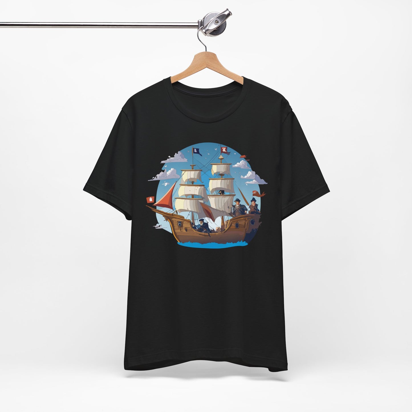 Ship Tee Shirt, Tee Shirt with Ship