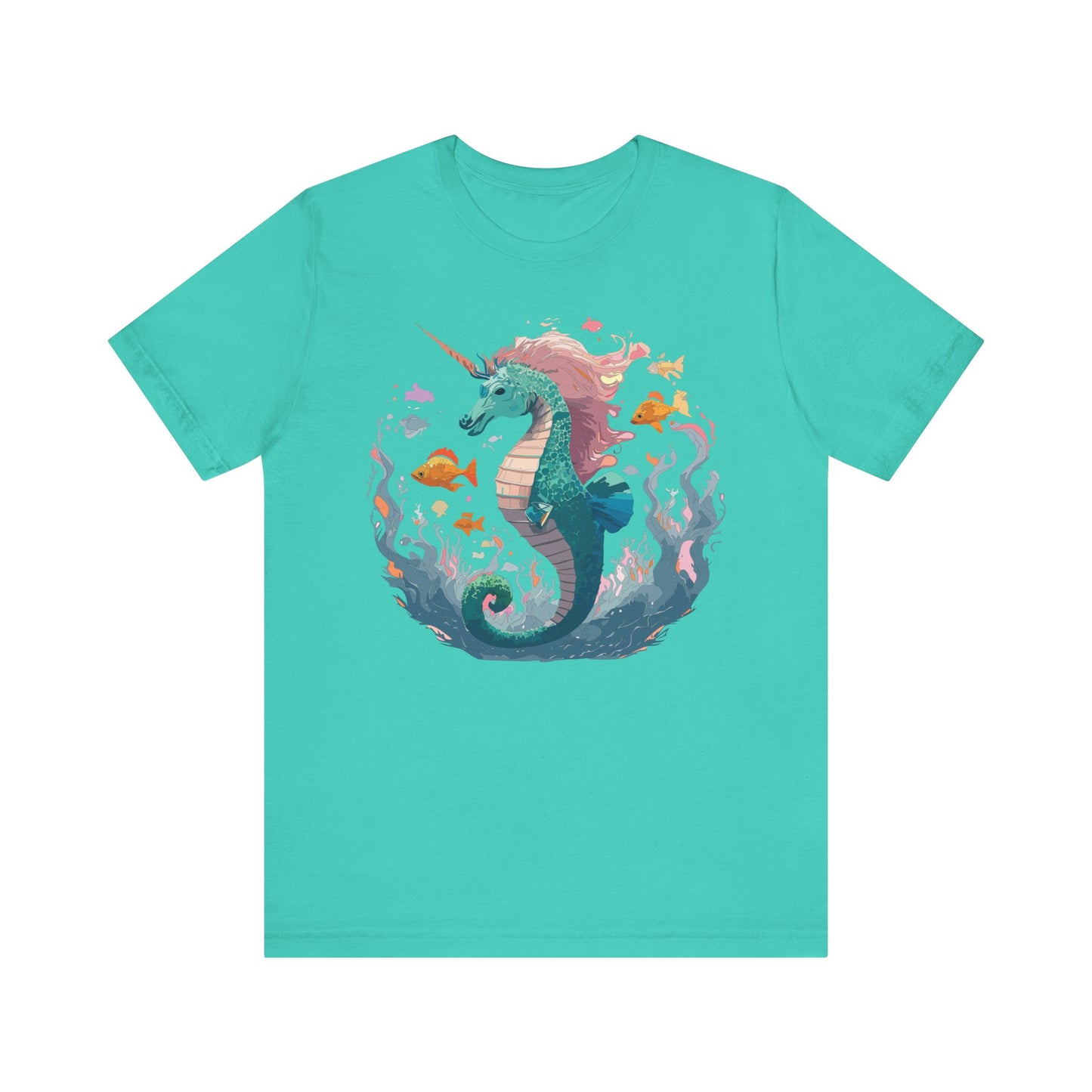 Animals Shirt, Shirt with Seahorse