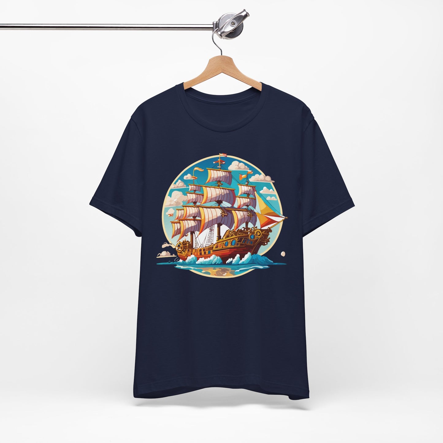 Ship Tee Shirt, Tee Shirt with Ship