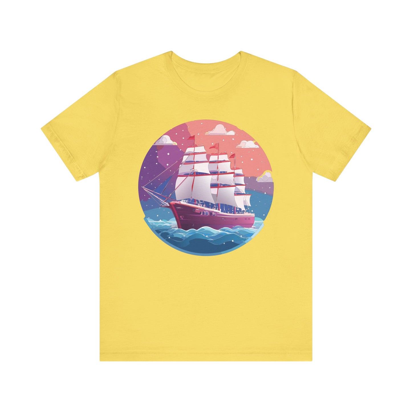Ship Tee Shirt, Tee Shirt with Ship