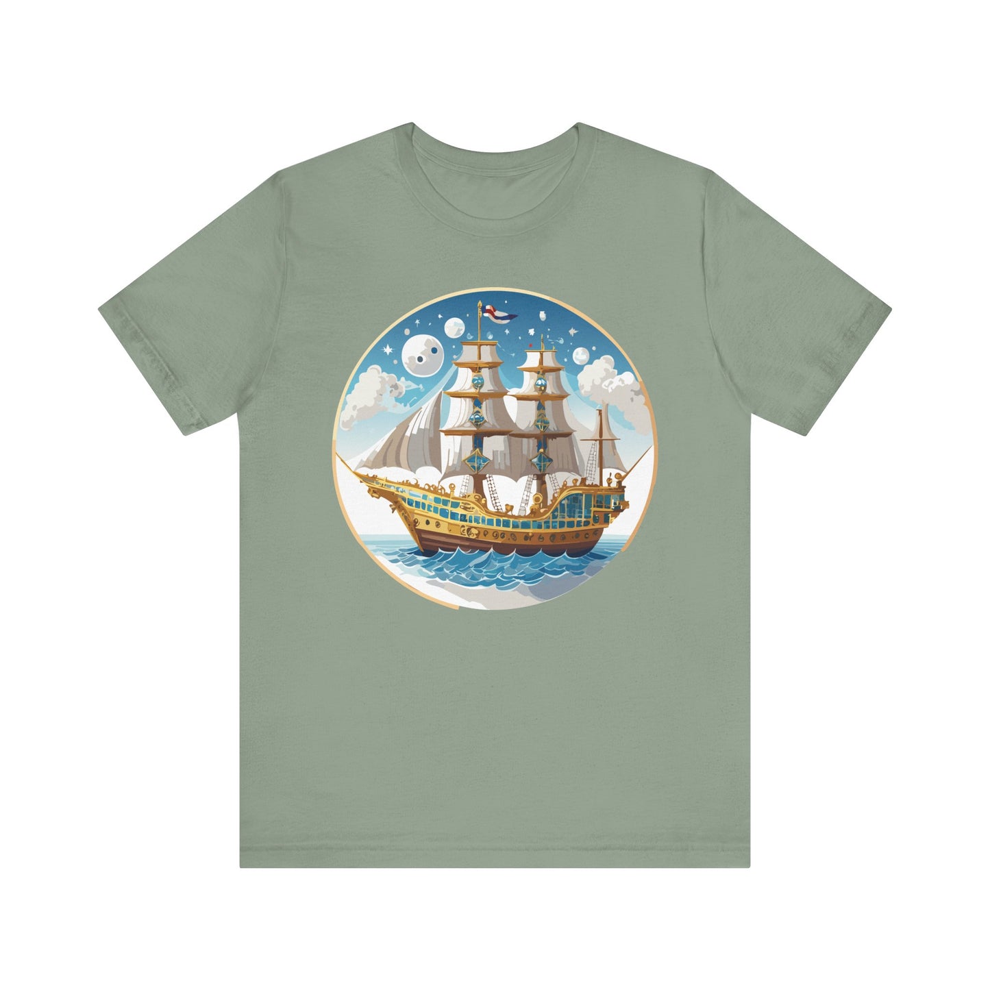 Ship Tee Shirt, Tee Shirt with Ship