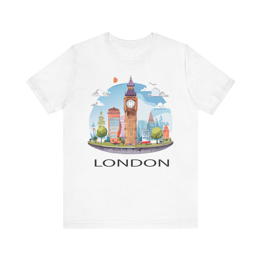 London Shirt, Travel T-Shirt, Tourist Shirts, Tee Shirt with Travel Prints 1