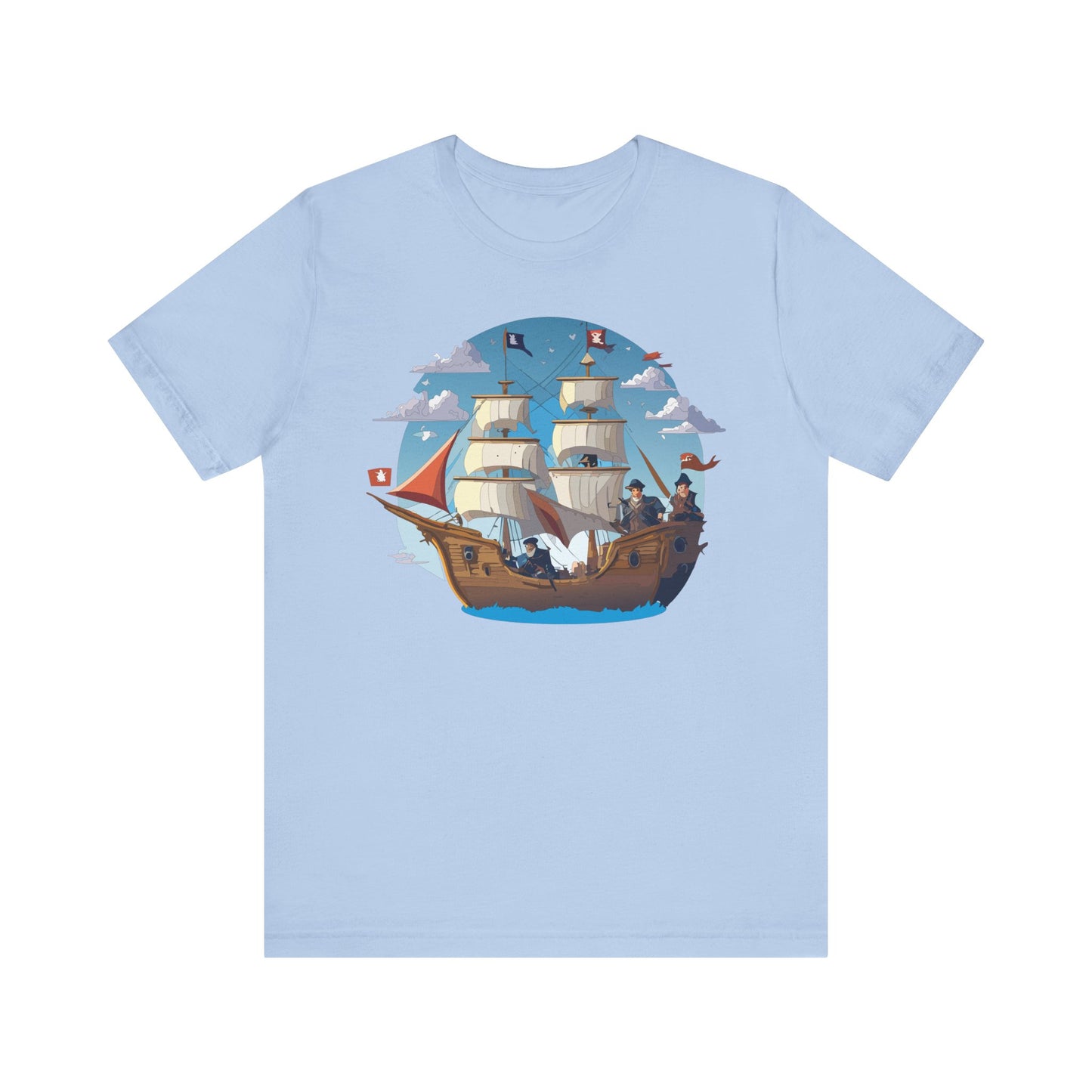 Ship Tee Shirt, Tee Shirt with Ship