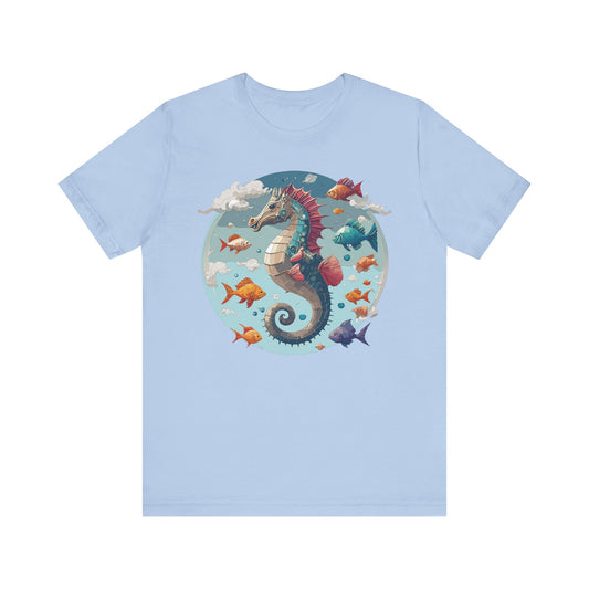 Animals Shirt, Shirt with Seahorse
