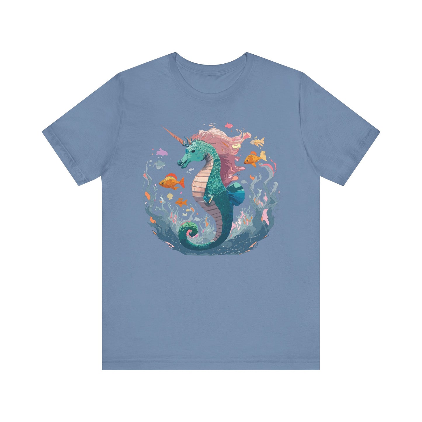 Animals Shirt, Shirt with Seahorse