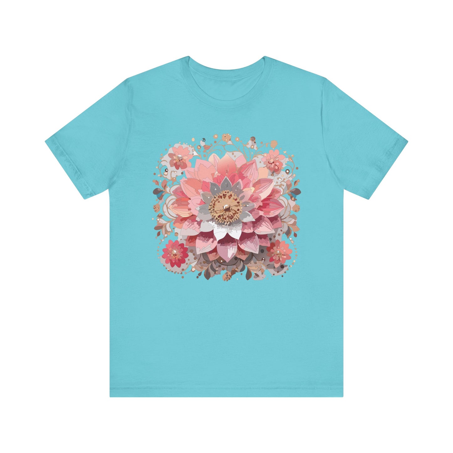 Floral Mandala Shirt, Flowers Mandala Shirt