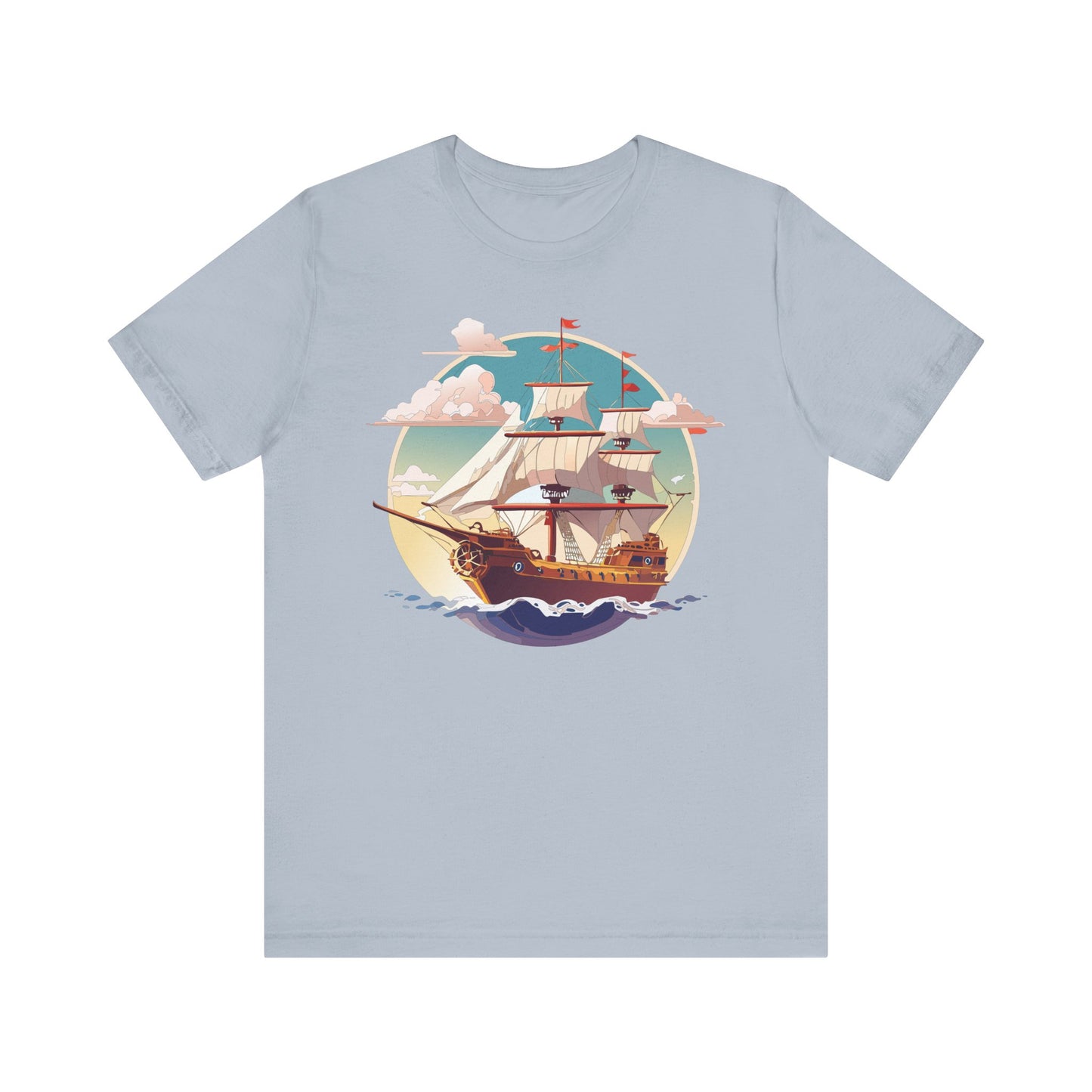 Ship Tee Shirt, Tee Shirt with Ship