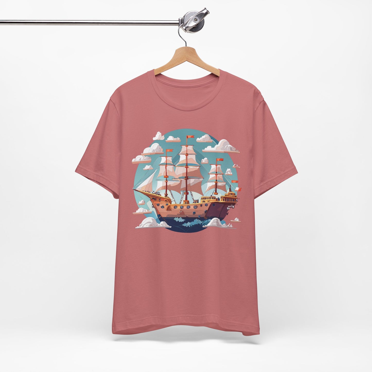 Ship Tee Shirt, Tee Shirt with Ship
