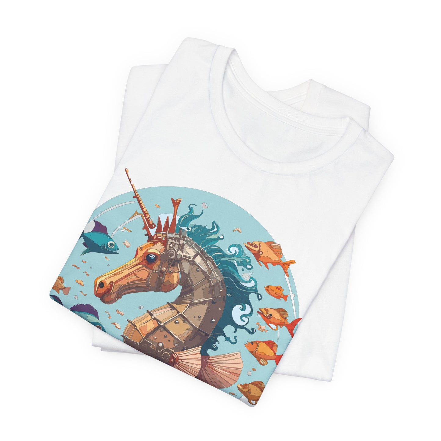 Animals Shirt, Shirt with Seahorse