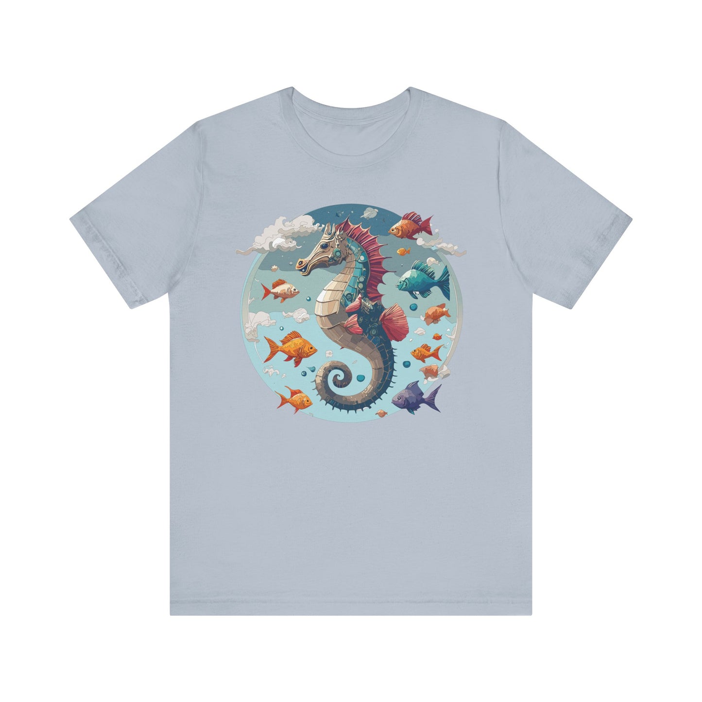 Animals Shirt, Shirt with Seahorse
